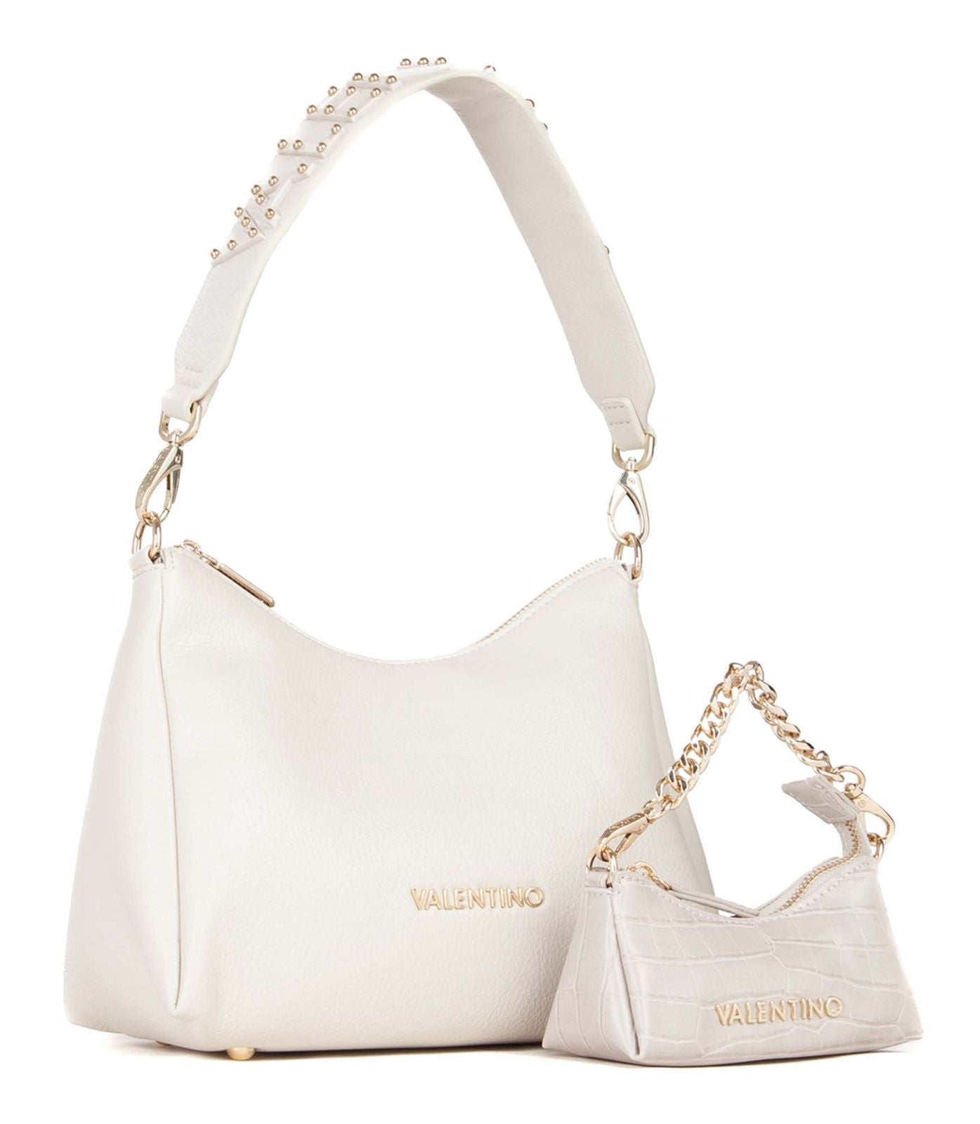 Geantă Valentino Kalimba Hobo Ecru - Utility Bag - Model VBS8DJ07