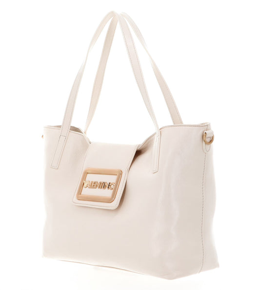 Geantă de umăr VALENTINO Moni Shopping Bag Ecru - Model VBS8FV04