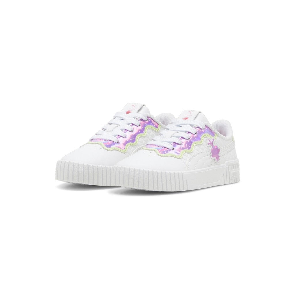 Puma Carina 2.0 Trolls | Încălțăminte sport albă pentru fete | Model 398902-01