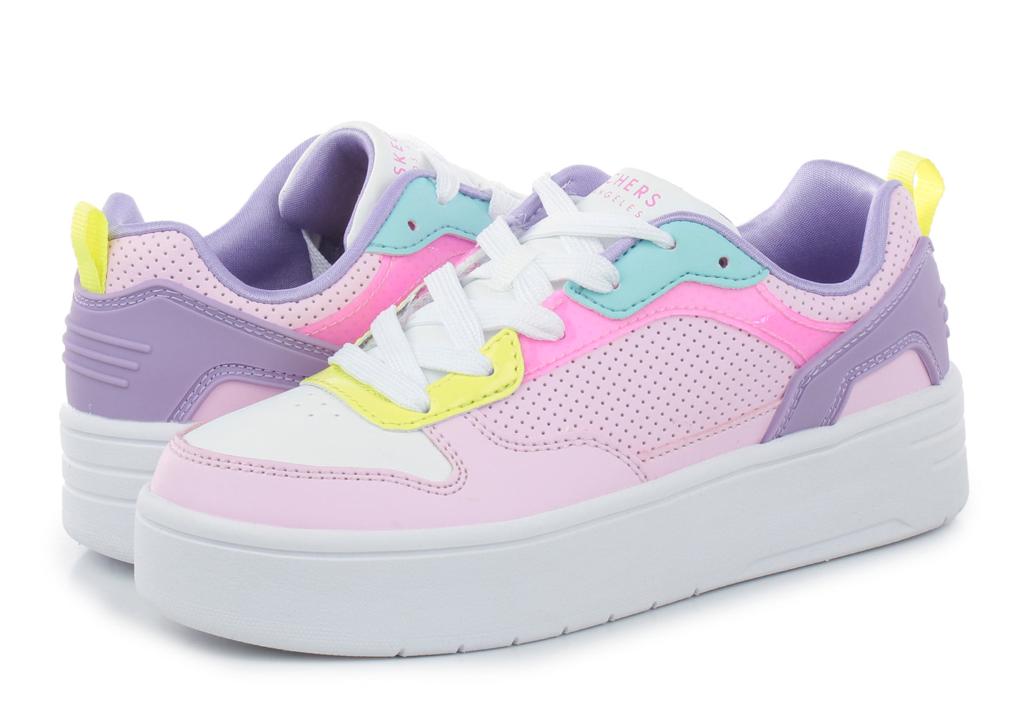 Skechers – Pantofi sport fete, multicolor | Model 310191L PKMT