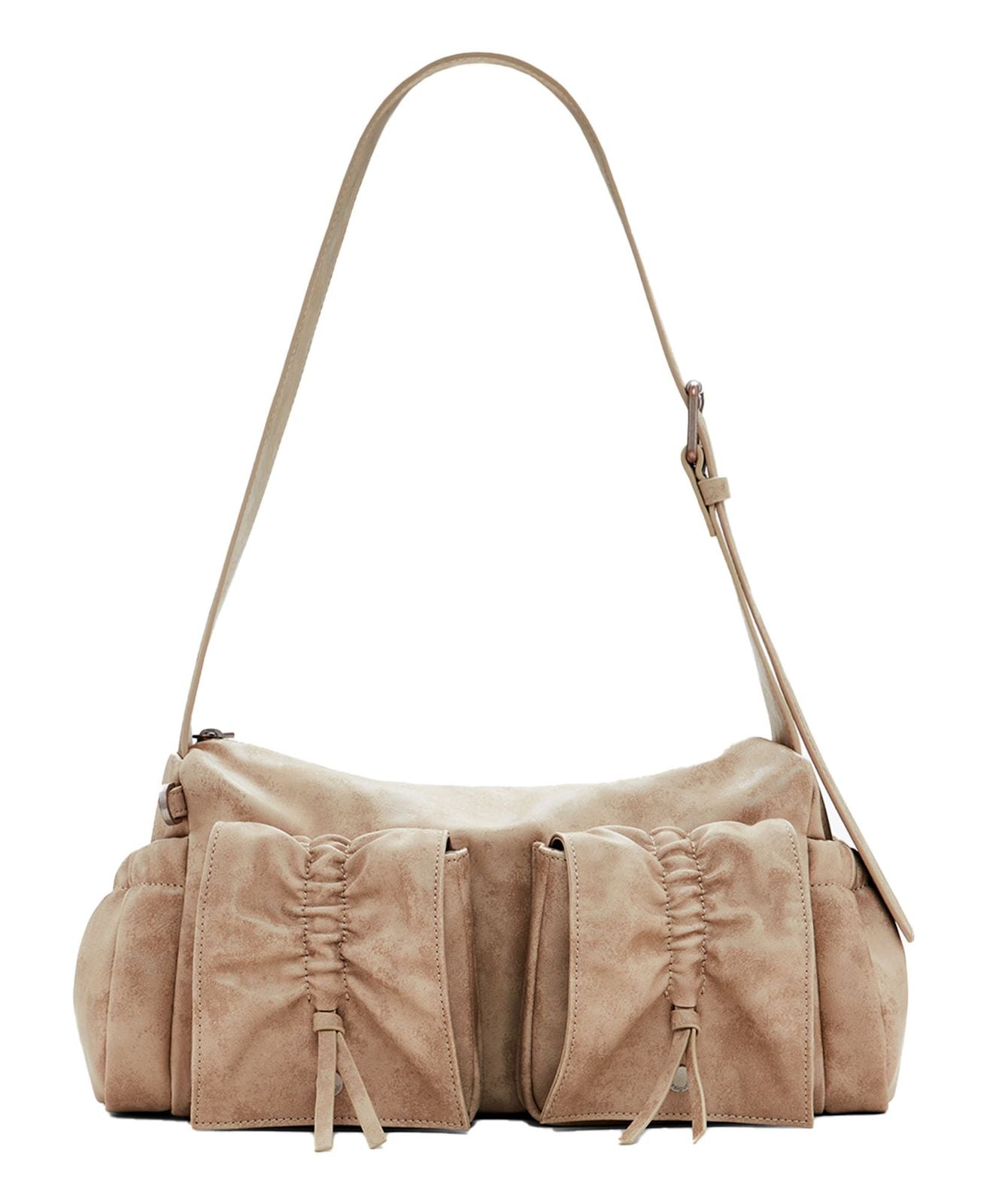 Geantă de Umăr Desigual Modus Habana Long - Alb/Taupe | Model 25SAXP59