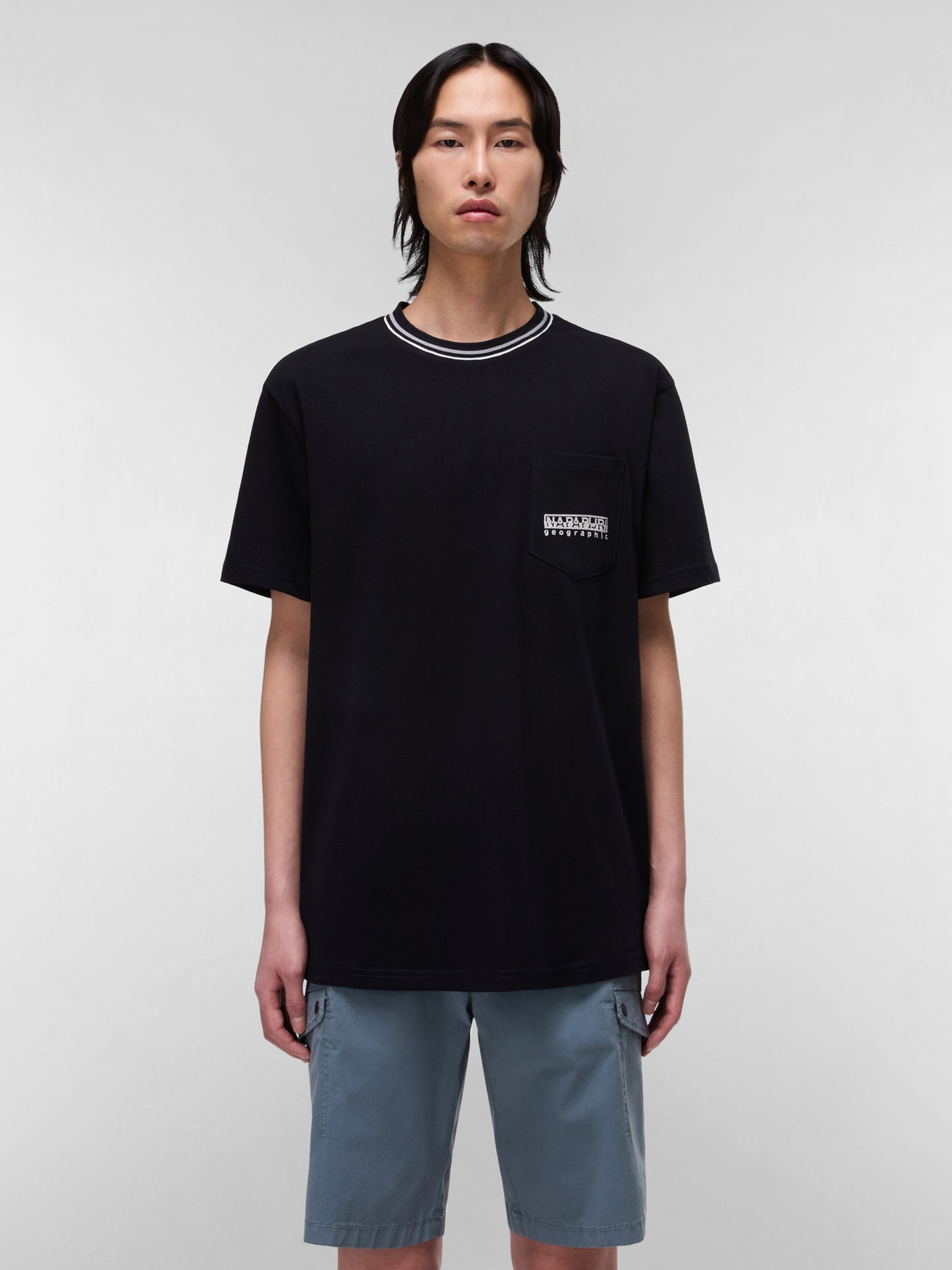 Tricou Napapijri S-Murlo Negru Regular Fit - Model NP0A4IEJ9411