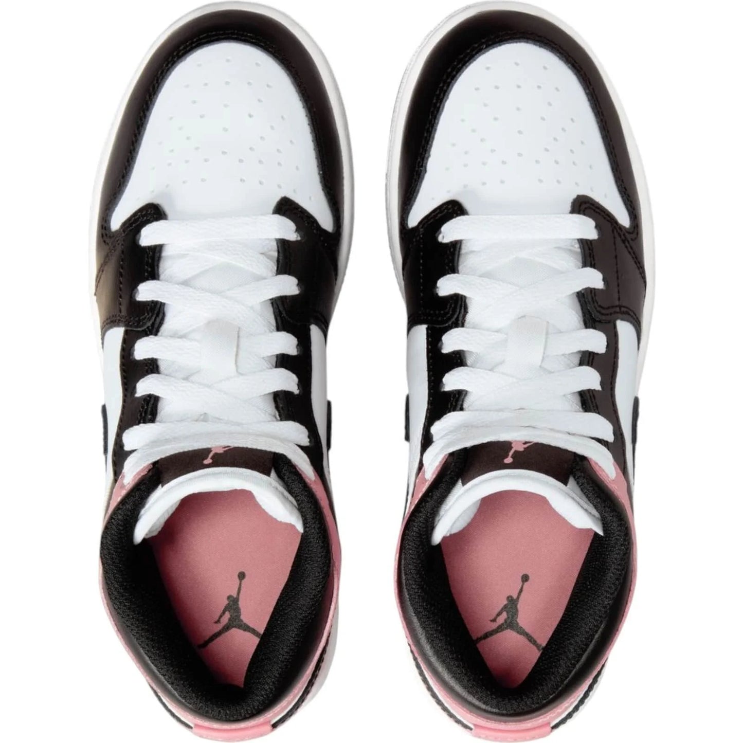 Sneaker Air Jordan 1 Mid GS Alb/Negru/Roz | Model DQ8423 100