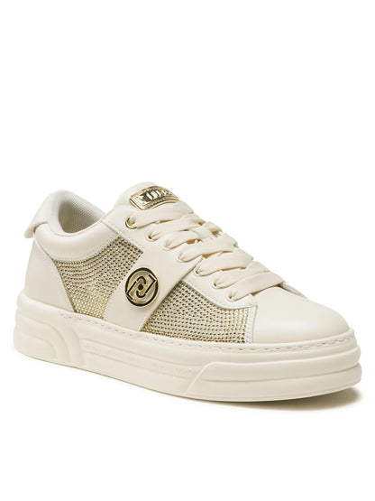 Sneakers damă Liu Jo Cleo 14 | Bej / Negru | Look modern | Model BF3025