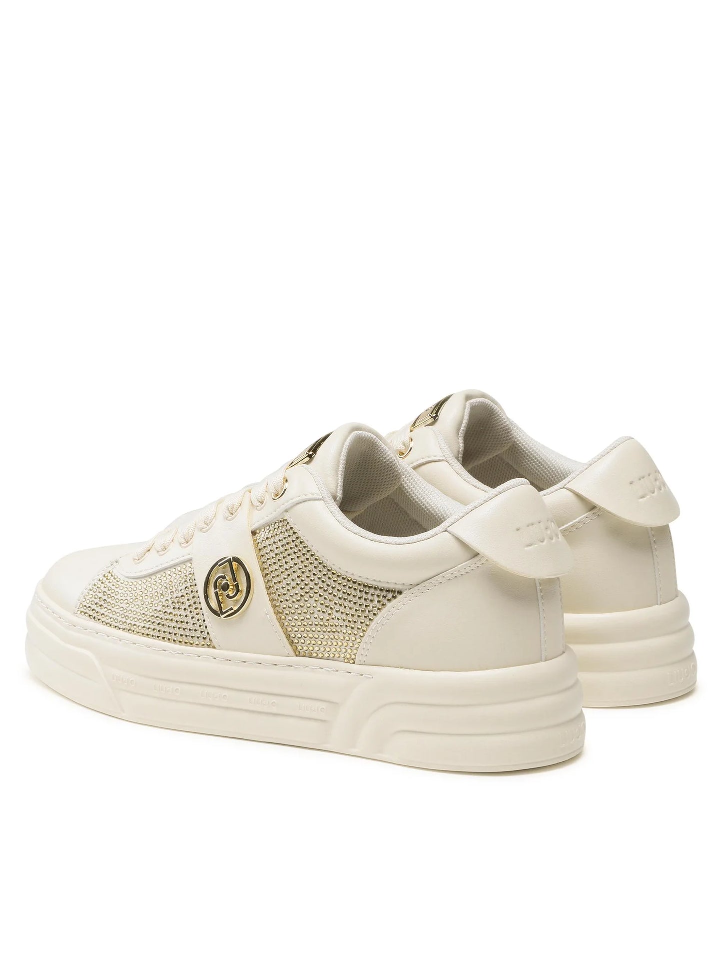 Sneakers damă Liu Jo Cleo 14 | Bej / Negru | Look modern | Model BF3025