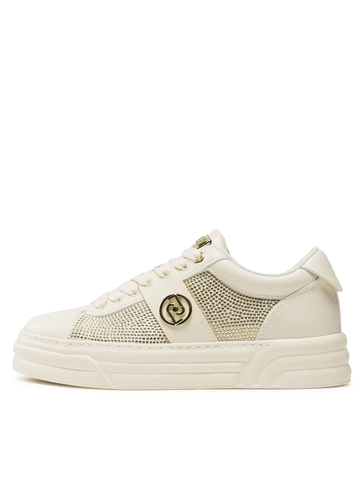 Sneakers damă Liu Jo Cleo 14 | Bej / Negru | Look modern | Model BF3025