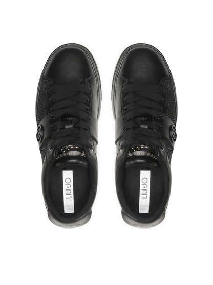 Sneakers damă Liu Jo Cleo 14 | Bej / Negru | Look modern | Model BF3025