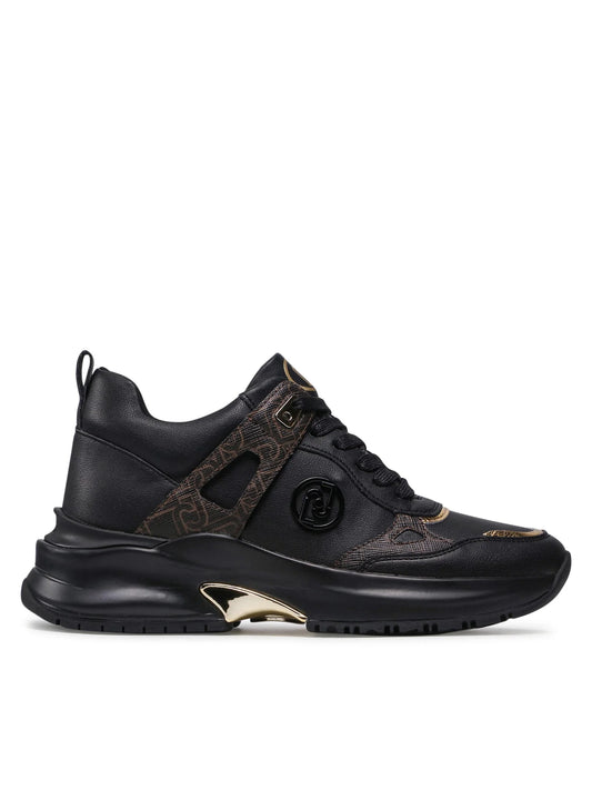 Sneakers damă Liu Jo Lily 05 Black/Gold – Design urban | Model BA2135