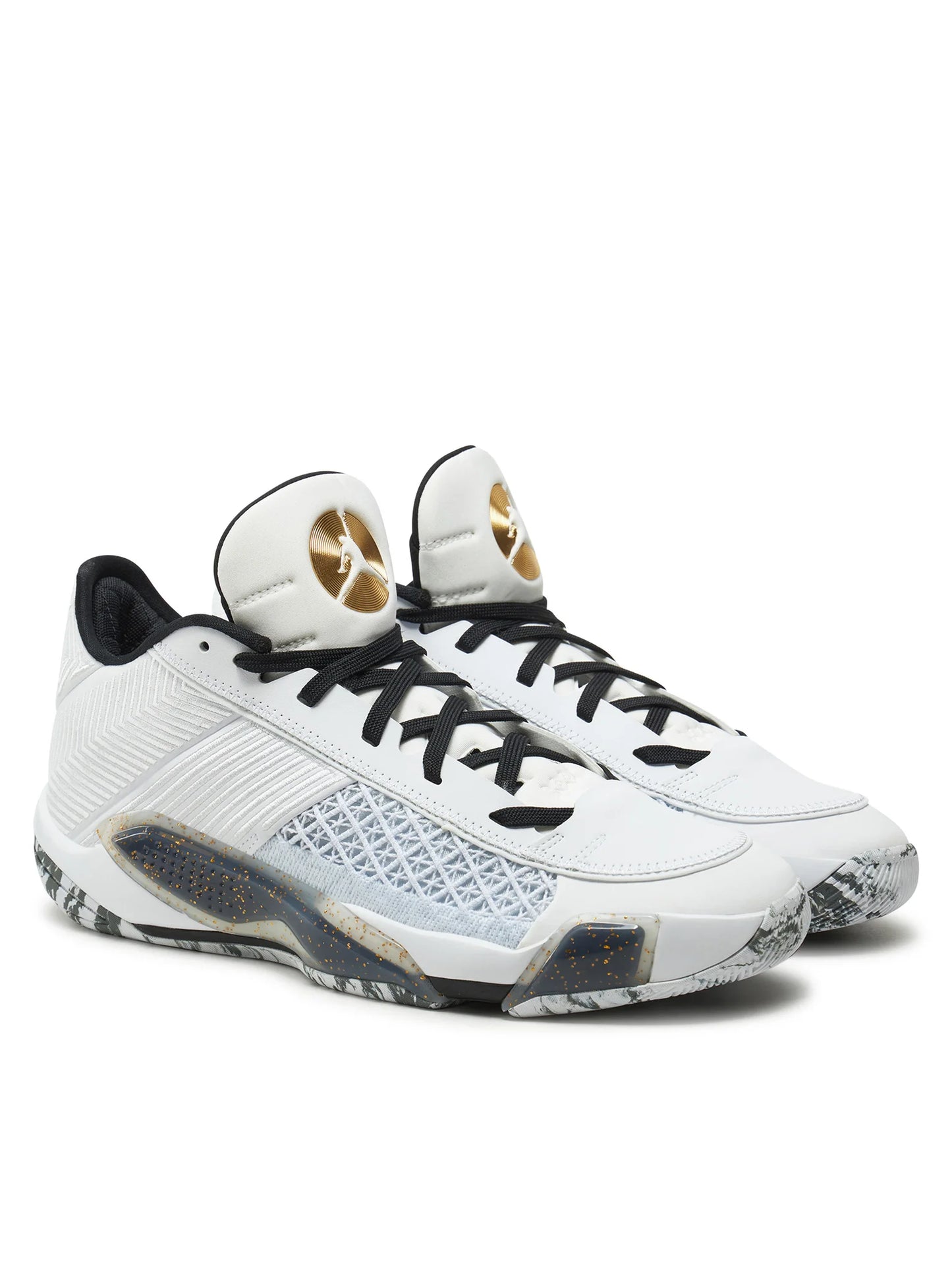 Nike Air Jordan XXXVIII Low Alb – Sneakers Bărbătești White/Gold pentru Baschet | Model FD2326 107