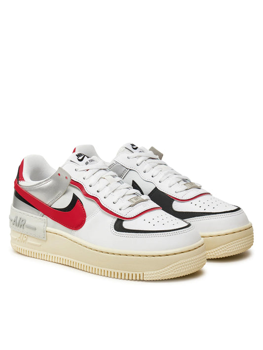 Nike AF1 Shadow Sneakers | White/Gym Red/Black | Model FN6335-100