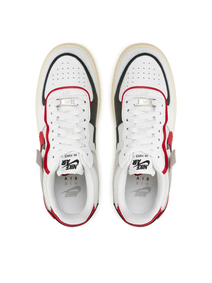 Nike AF1 Shadow Sneakers | White/Gym Red/Black | Model FN6335-100