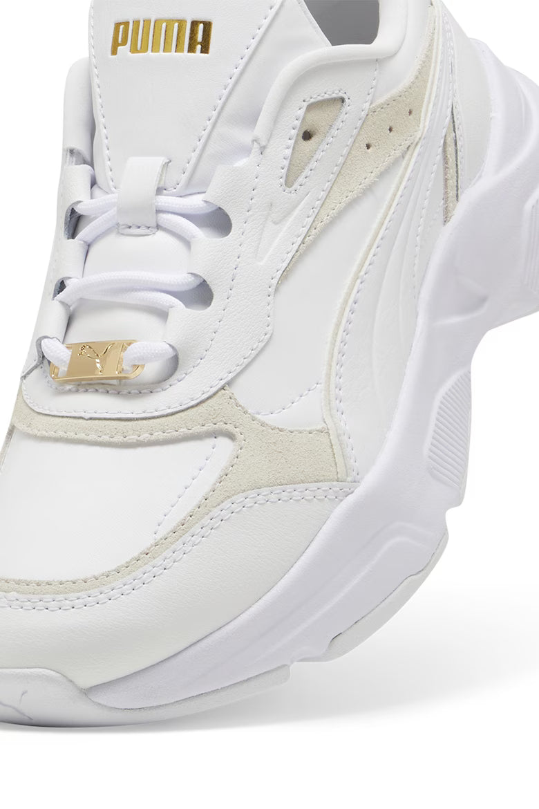 Puma Cassia Lux – pantofi sport casual alb/bej (Model 397837-01) cu SOFTFOAM+